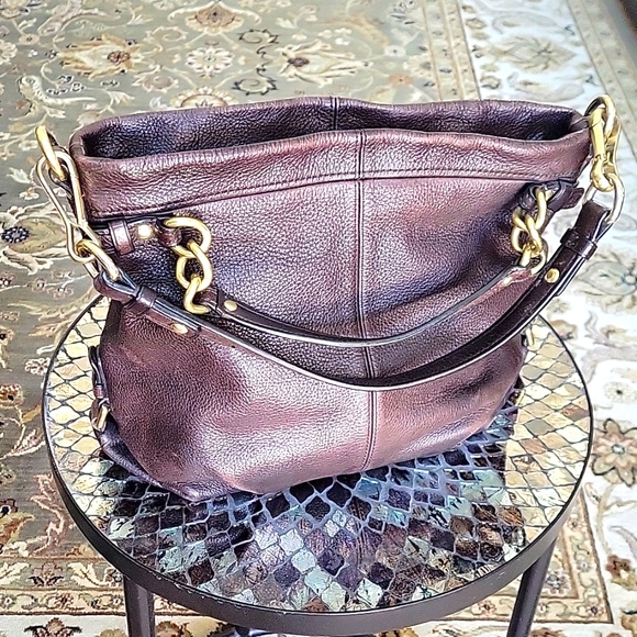 Brown Leather Coach Brooke Purse - Picture 2 of 16